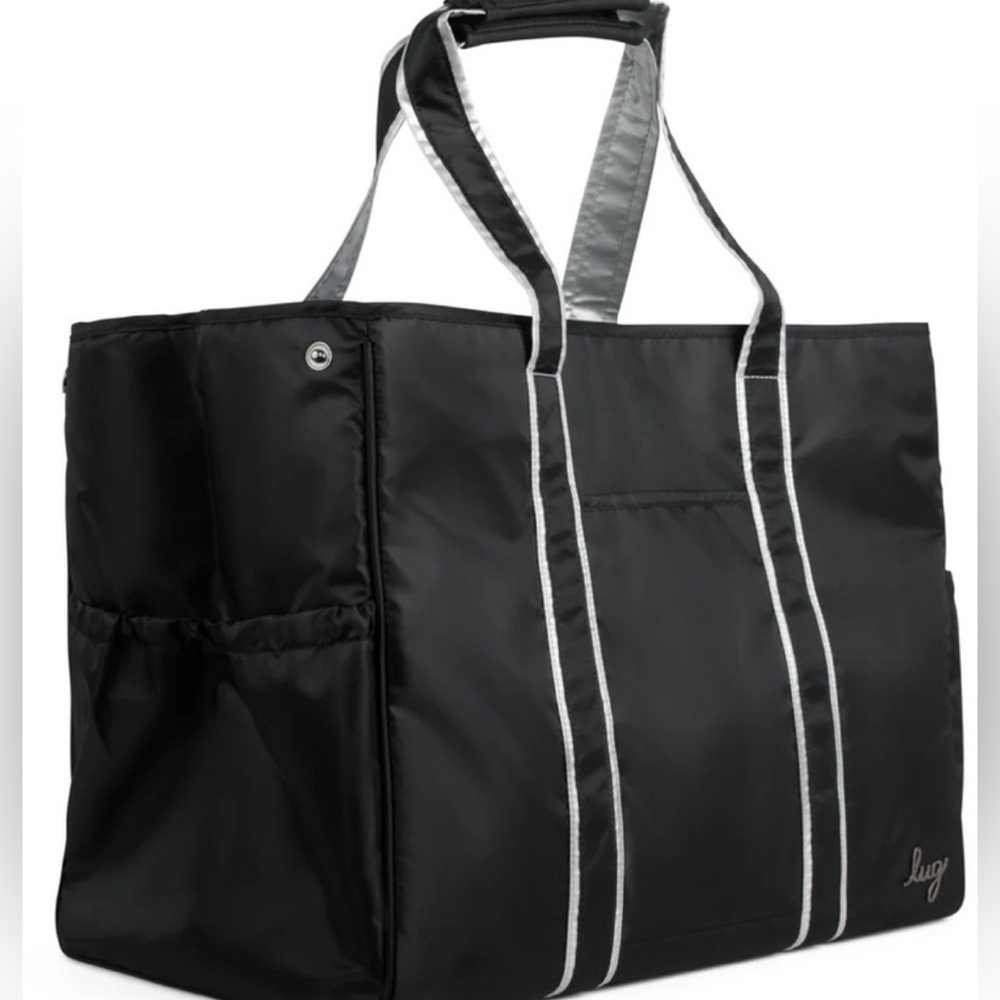 Lug  Rover XL  Tote Bag - NWT Mettalic Black